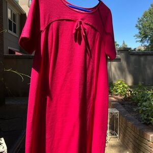 Boden Hot Pink Knit Shift Dress US 8L